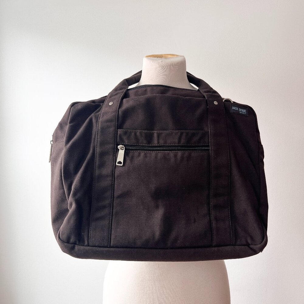 Jack Spade Brown canvas messenger bag brief case